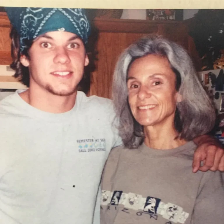 Theo Von with her MOM