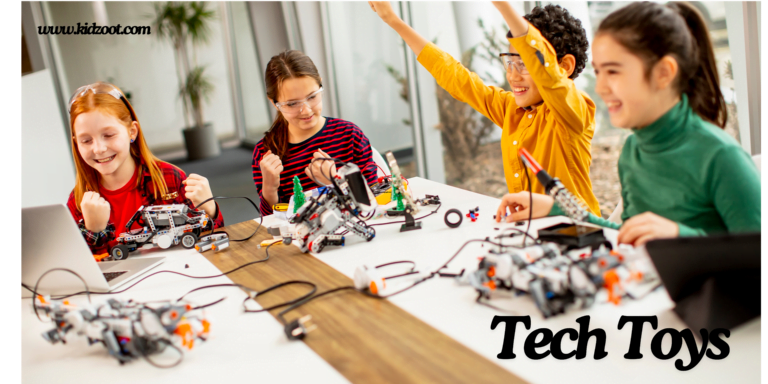 kids building tech toys together