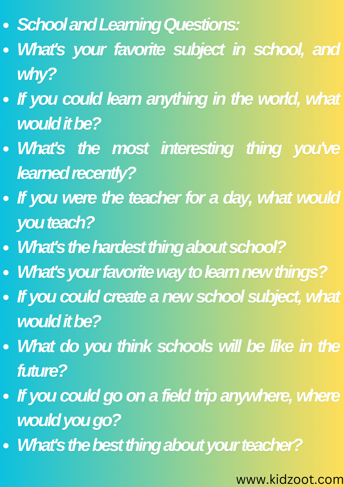 child's educational question