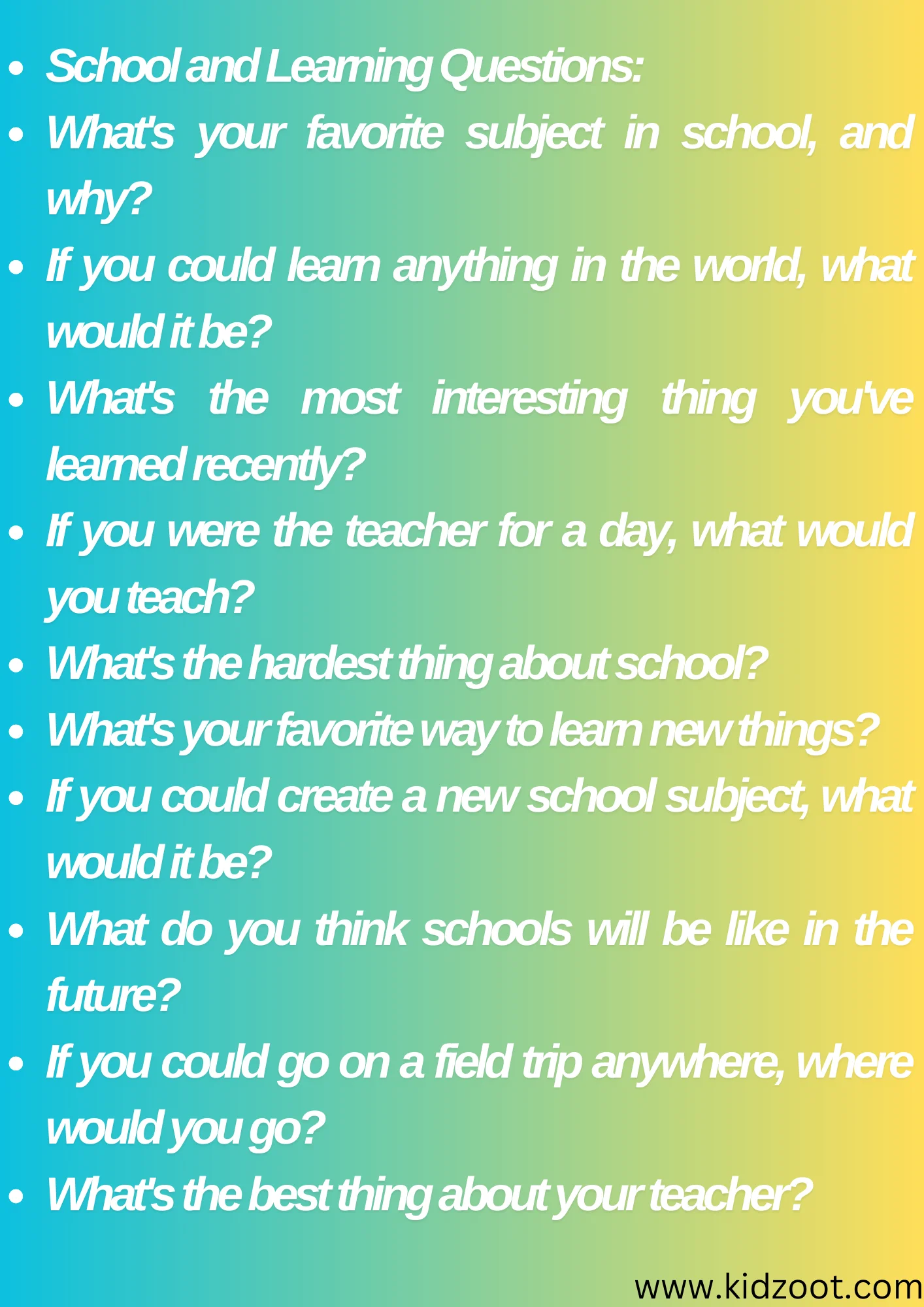 child's educational question