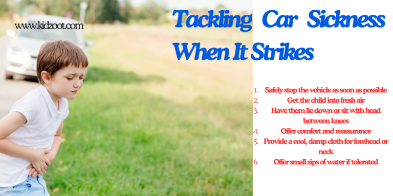 Tackling Car Sickness When It Strikes- immediate action