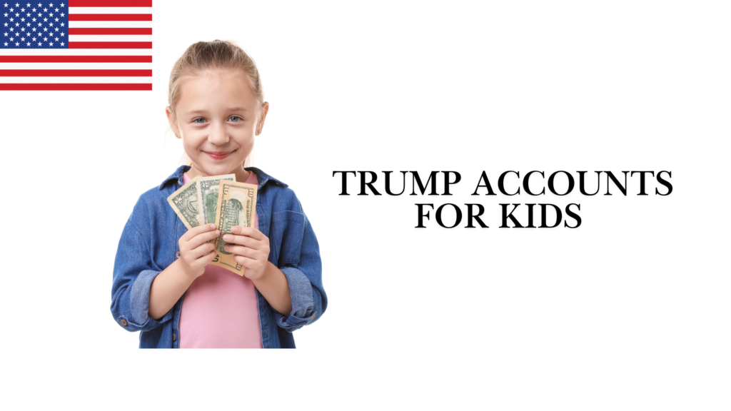 trump account for kids banner